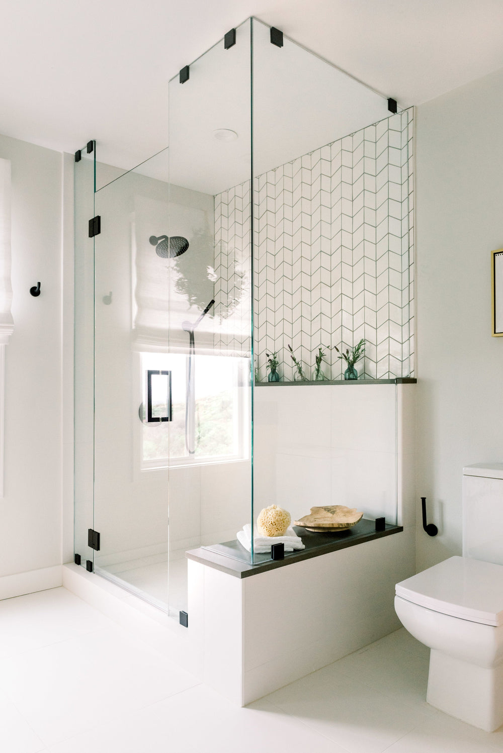 Chevron Diamond Tile Bathroom