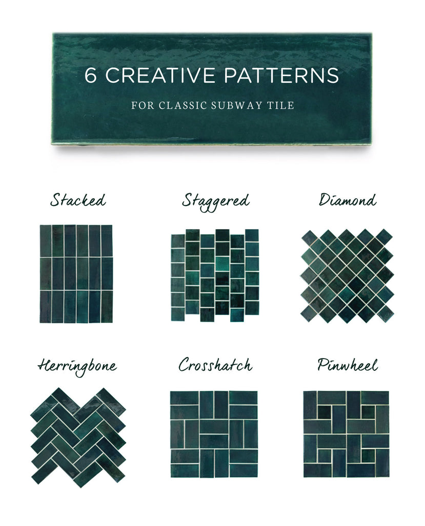 6 Creative Patterns for Classic Subway Tile