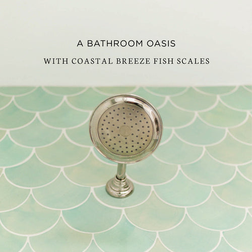 A Bathroom Oasis with Coastal Breeze Fish Scales