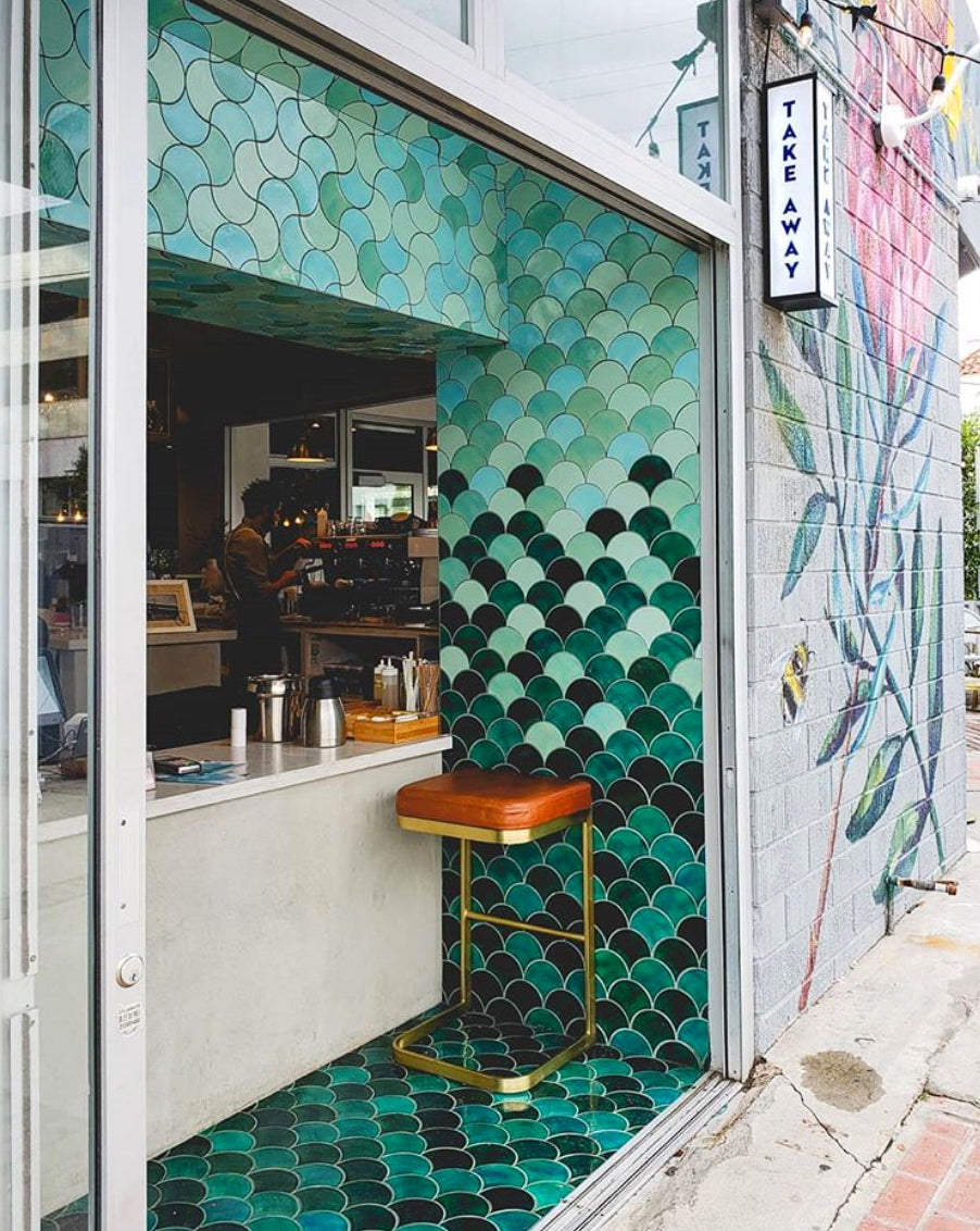 Bluestone Lane West Hollywood Floor To Ceiling Tile