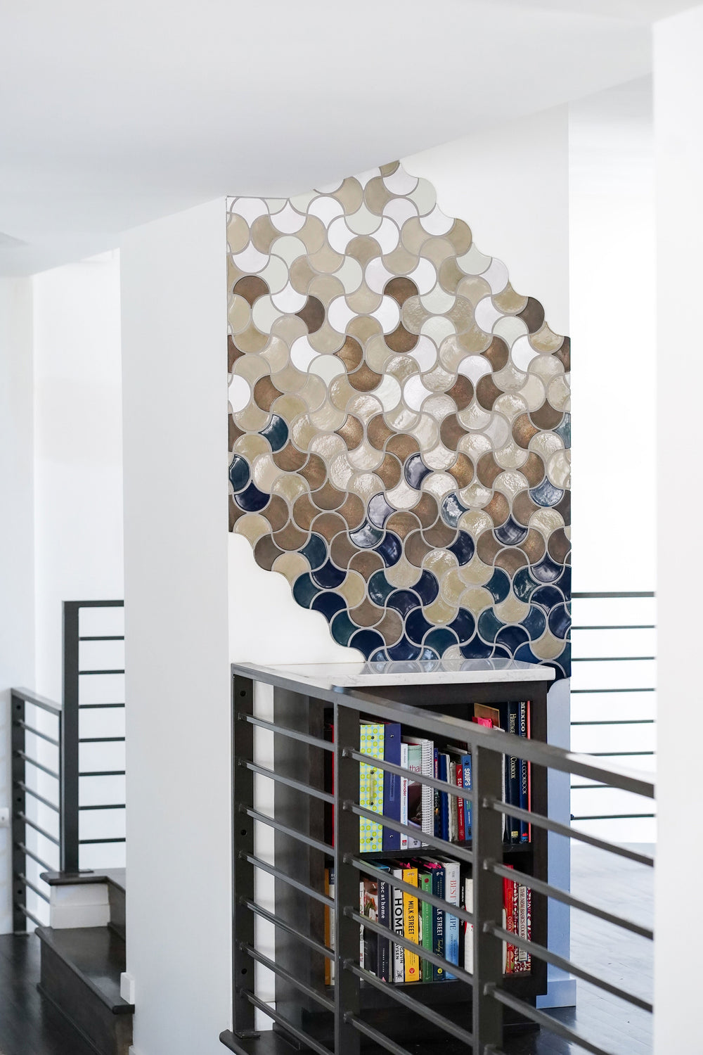 Moroccan Fish Scale Wave Pattern Kitchen