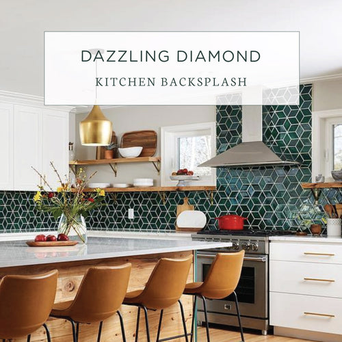 Dazzling Diamond Kitchen Backsplash