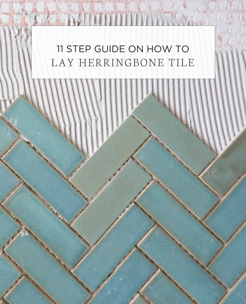 How to Lay Herringbone Tile 11Step Guide Mercury Mosaics