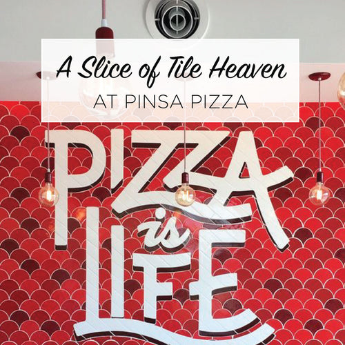A Slice of Tile Heaven at Pinsa Pizza