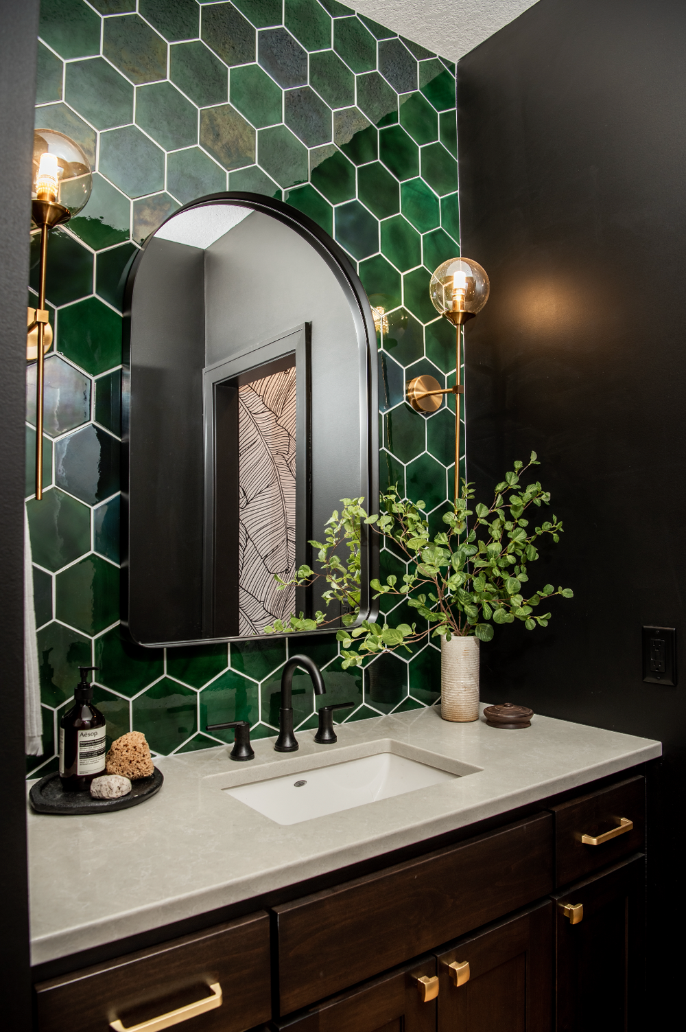 Luxury Contemporary Powder Room