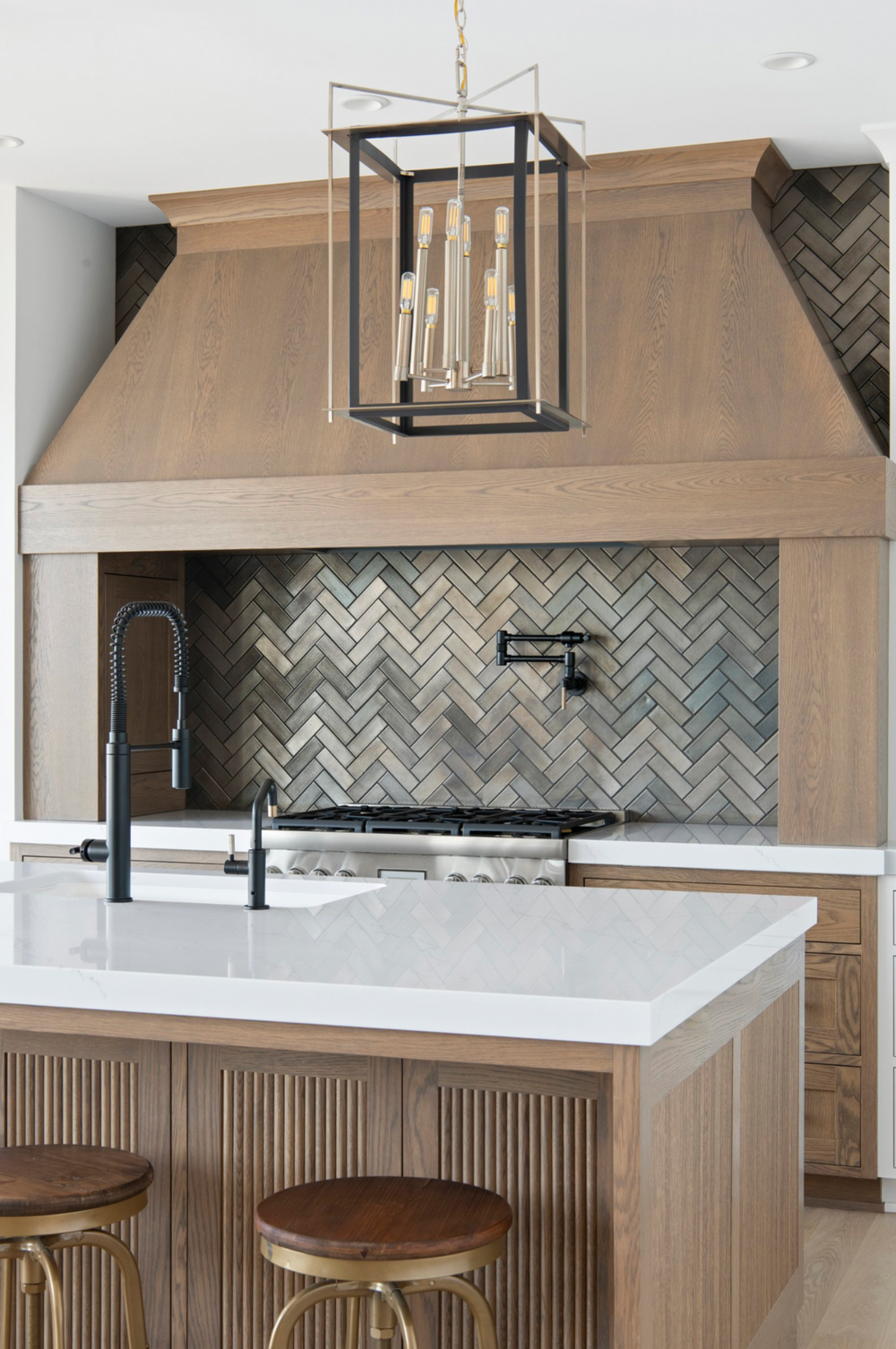 Redstone Steel Herringbone Kitchen