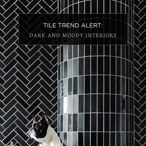 Tile Trend Alert: Dark and Moody Interiors