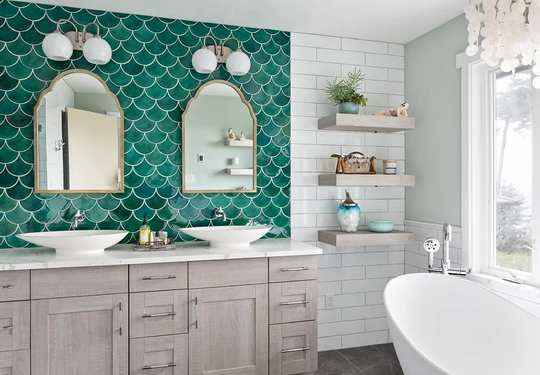 Fish Scale Bathroom Oasis