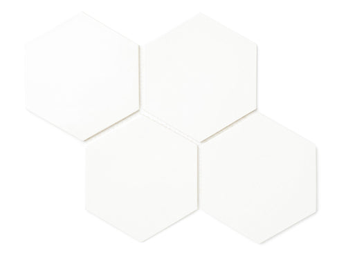 Large Hexagon - 11 Deco White