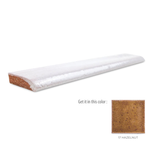1x6 Bullnose Tile 17 Hazelnut