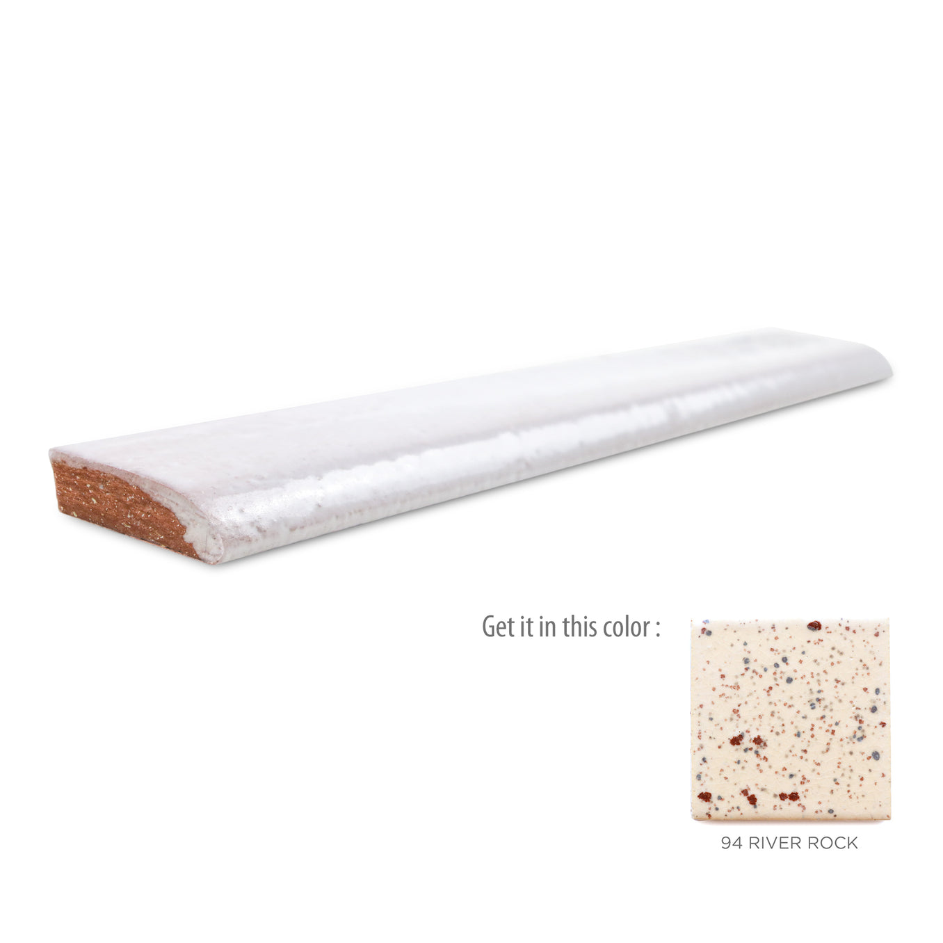 1"x6" Bullnose - 94 River Rock