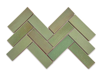 2"x6" Sheeted Herringbone Pattern - 123R Patina