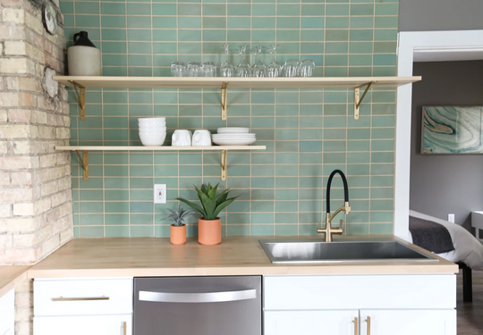 Light Seafoam Green Backsplash