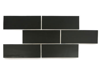 3"x8" Subway Tile - 366 Satin Black