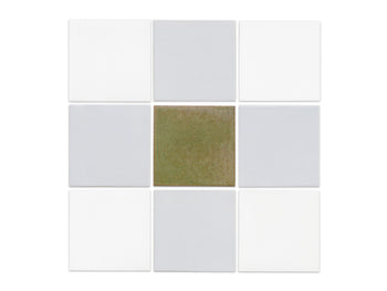 4"x4" Sheeted Subway Tile Pattern - Eastlake Plaid Blend