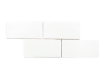4"x8" Subway Tile - 11 Deco White