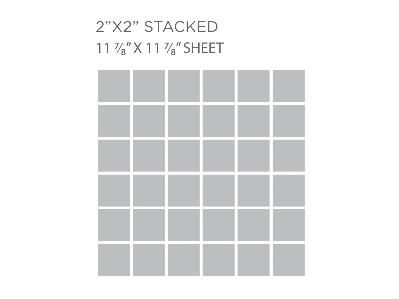 2"x2" Stacked Pattern Sheet