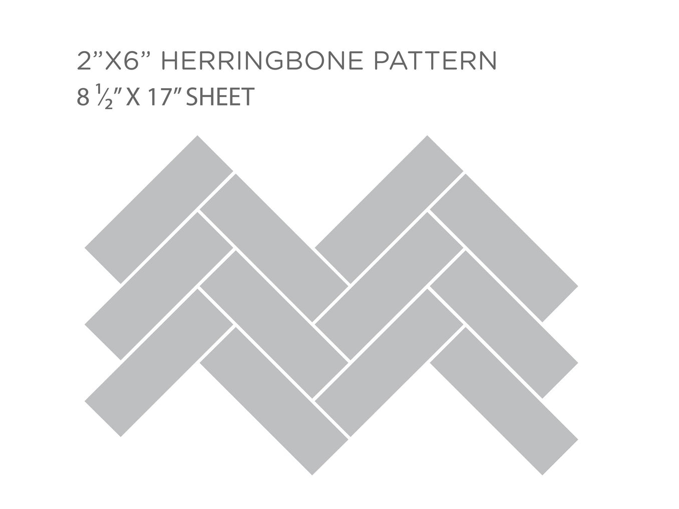 2"x6" Herringbone Sheet