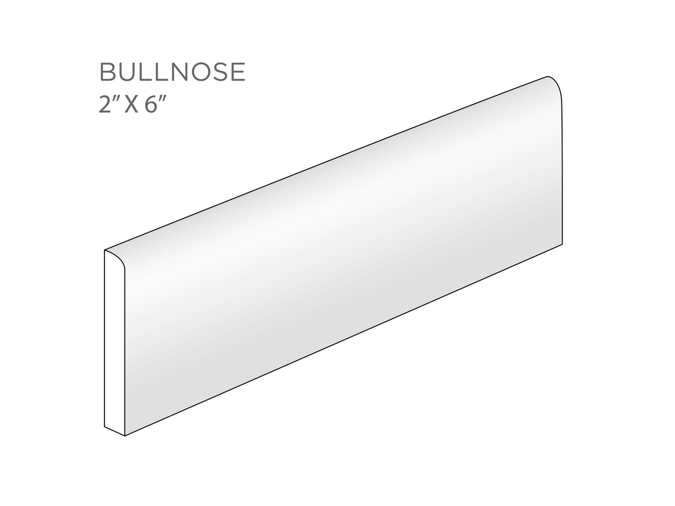 2"x6" Bullnose - 12W Blue Bell
