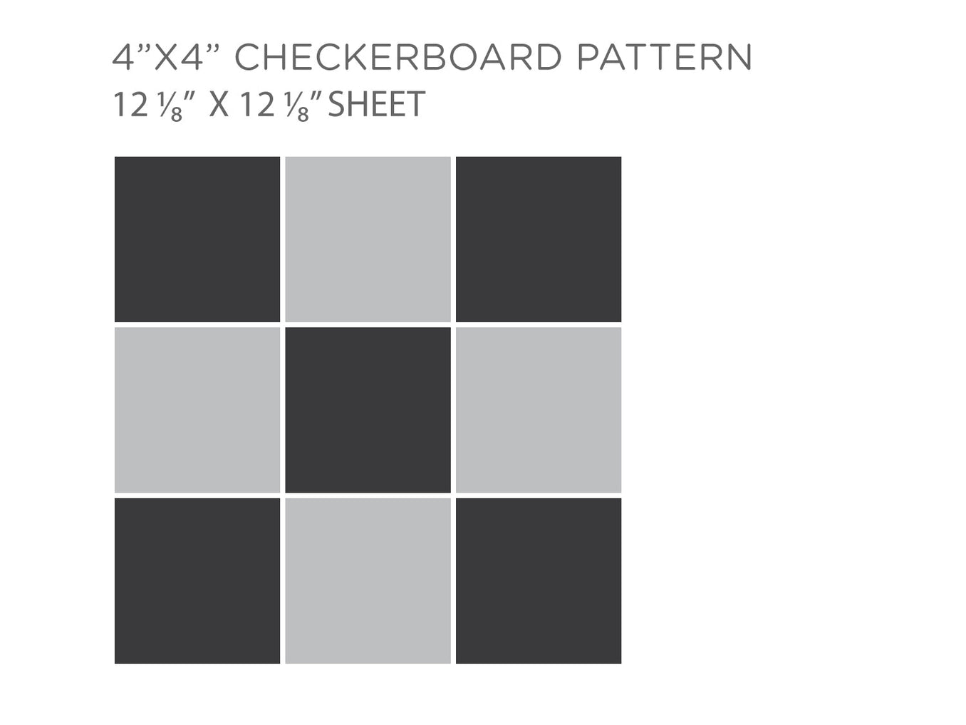 4"x4" Checkered Pattern Sheet