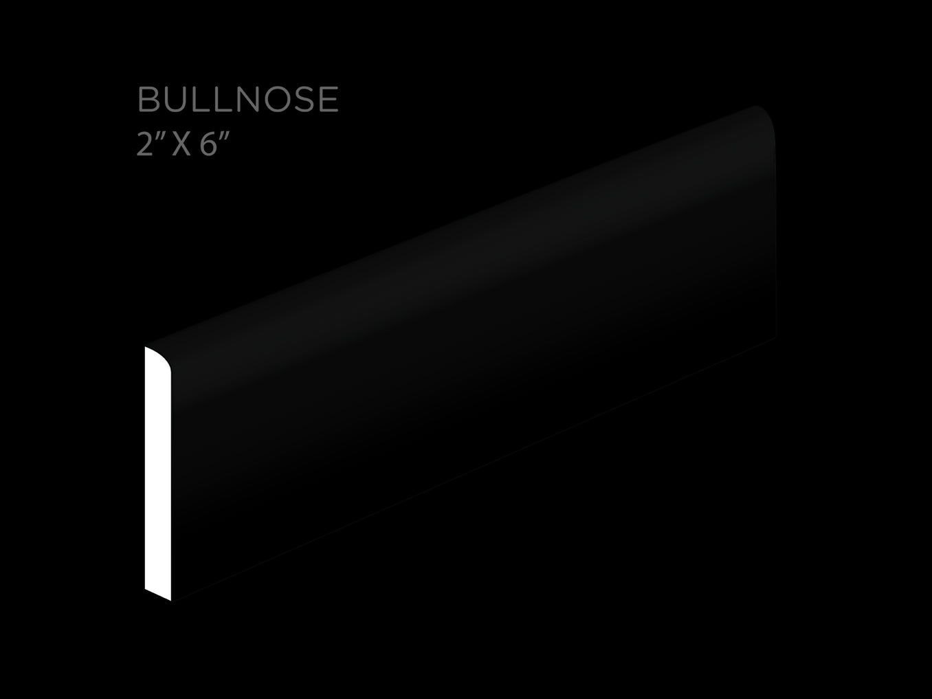 2"x6" Bullnose - 12W Blue Bell