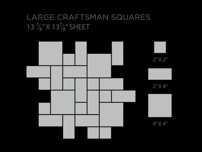 large craftsman square tile sizing, craftsman square tile sizing