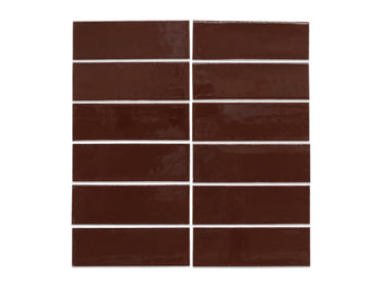 2"x6" Subway Tile - 321 Black Cherry