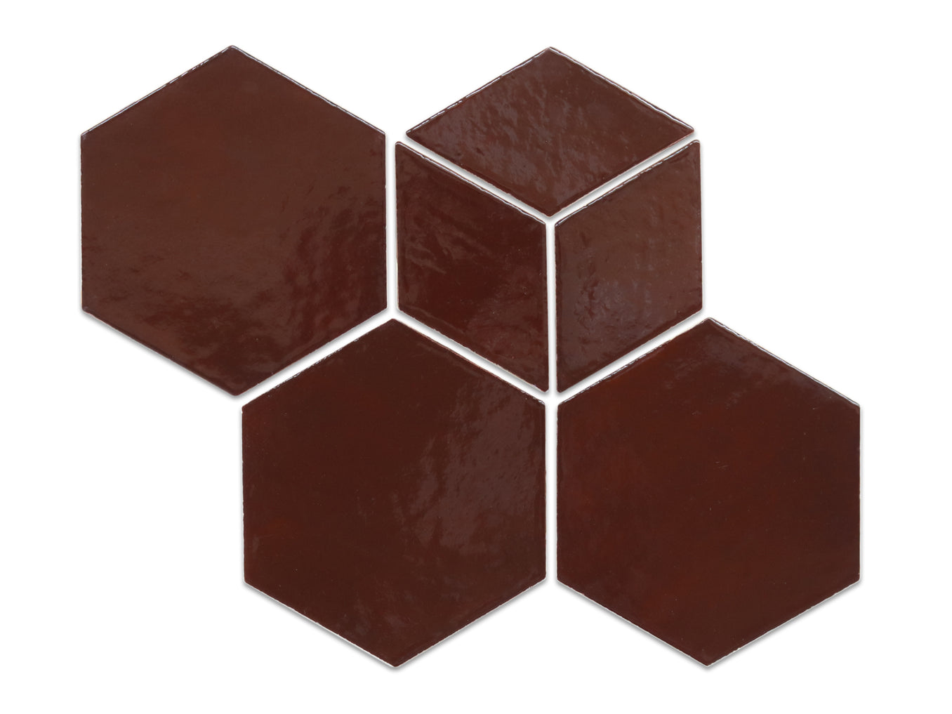 Geo-Hex Pattern - 321 Black Cherry