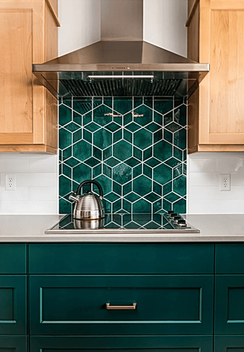 33"x36" Stove Splash - Geo-Star - Bluegrass