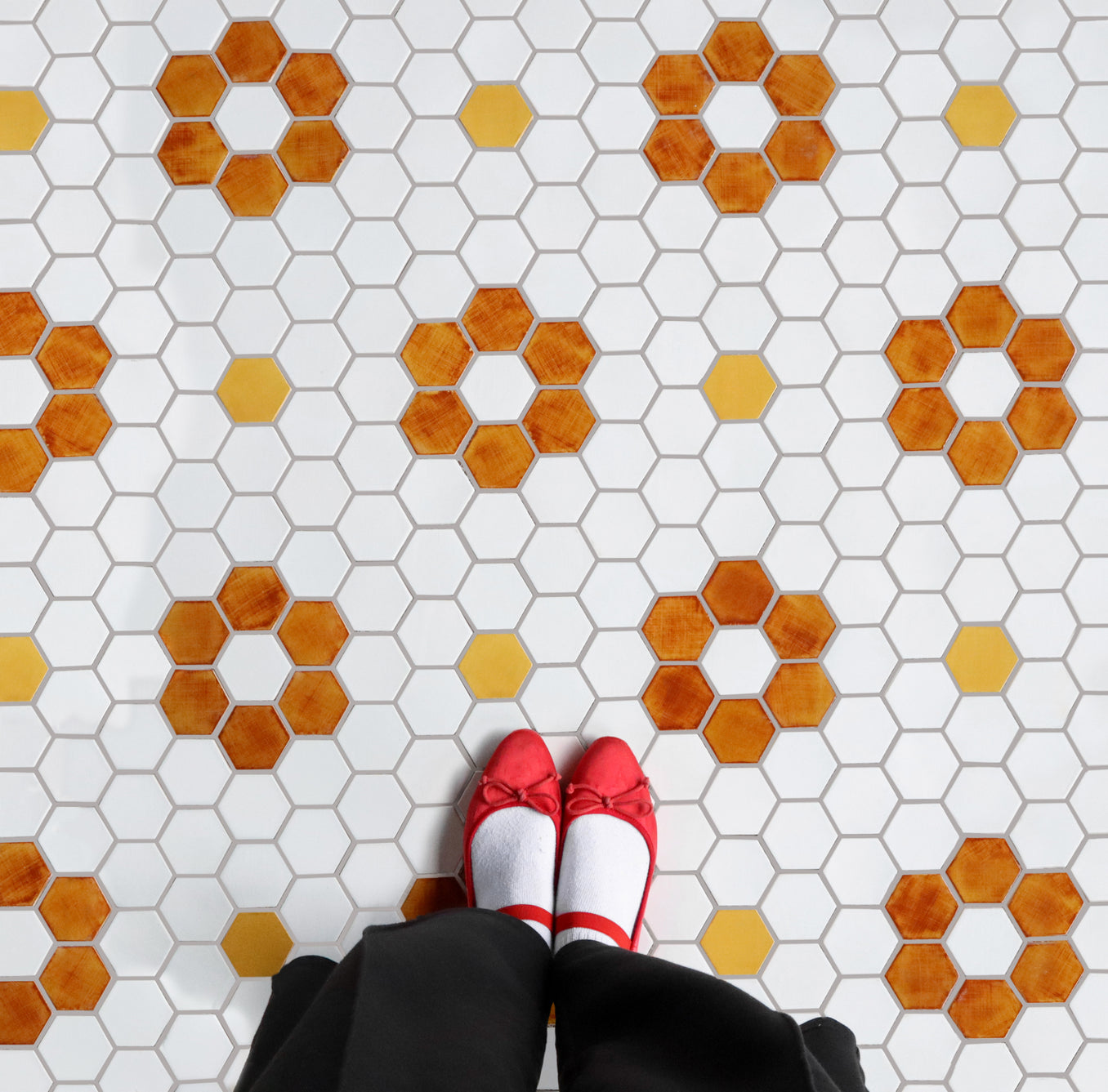 Hexagon Flower Pattern - Sunflower Blend