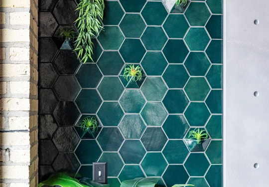 Custom Tile Plant Wall