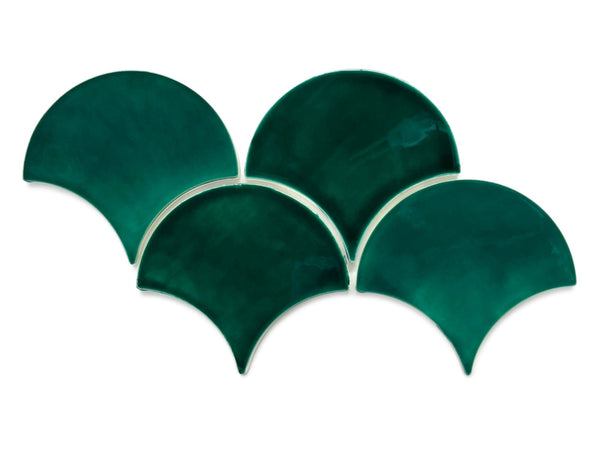 Large Moroccan Fish Scales - 75 Emerald