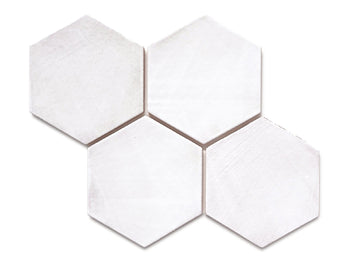 Large Hexagon - 130 White