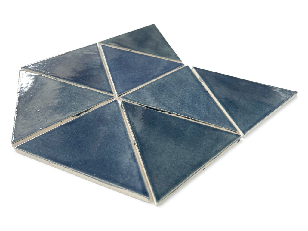 Denim Hexagon Tile  Blue Honeycomb Ceramic Tile – Mercury Mosaics