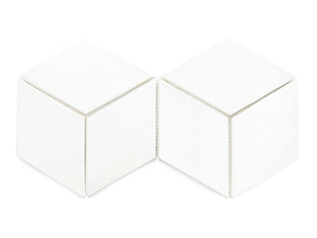 Large Cube Diamonds - 11 Deco White