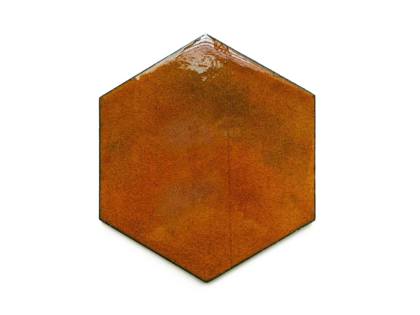 Large Hexagon - Amber