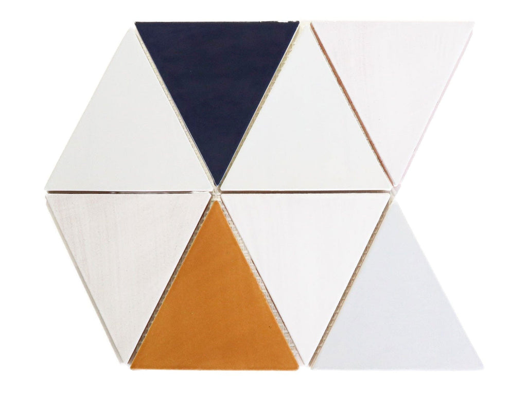 Triangle Mosaic Tile Pattern - Foxwell Blend | Mercury Mosaics