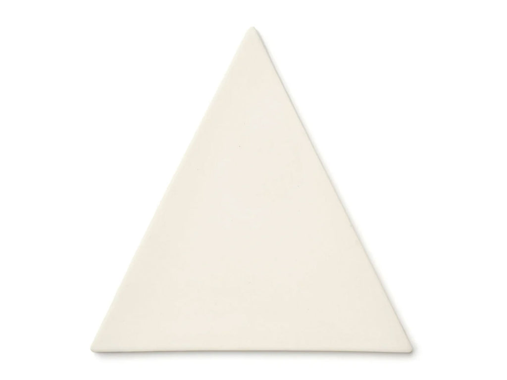 Marshmallow Triangular Ceramic Wall Tiles | Mercury Mosaics