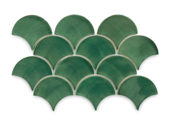 Medium Moroccan Fish Scales Moss Green - Overstock