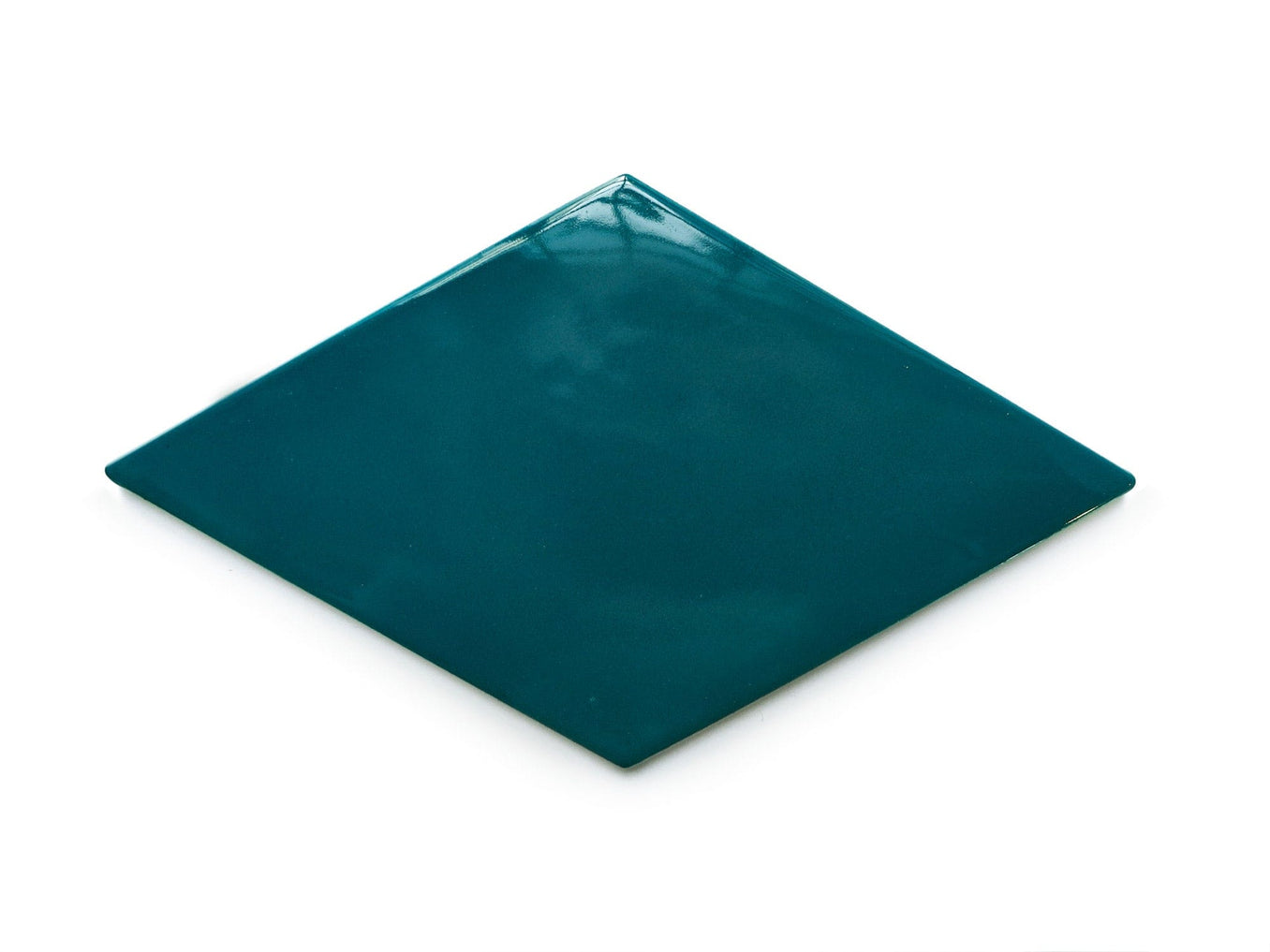 Medium Diamonds- Teal Ceramic Tile