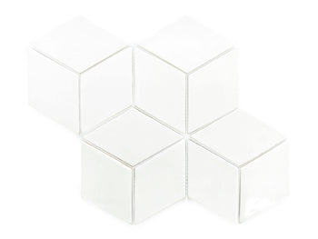 Medium Cube Diamonds - 11 Deco White