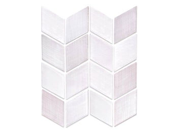 Medium Chevron Diamonds - 130 White