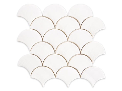 Medium Moroccan Fish Scales - 301 Marshmallow