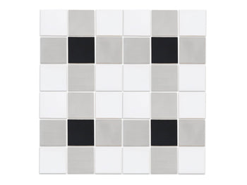 4"x4" Sheeted Subway Tile Pattern - Moonflower Plaid Blend