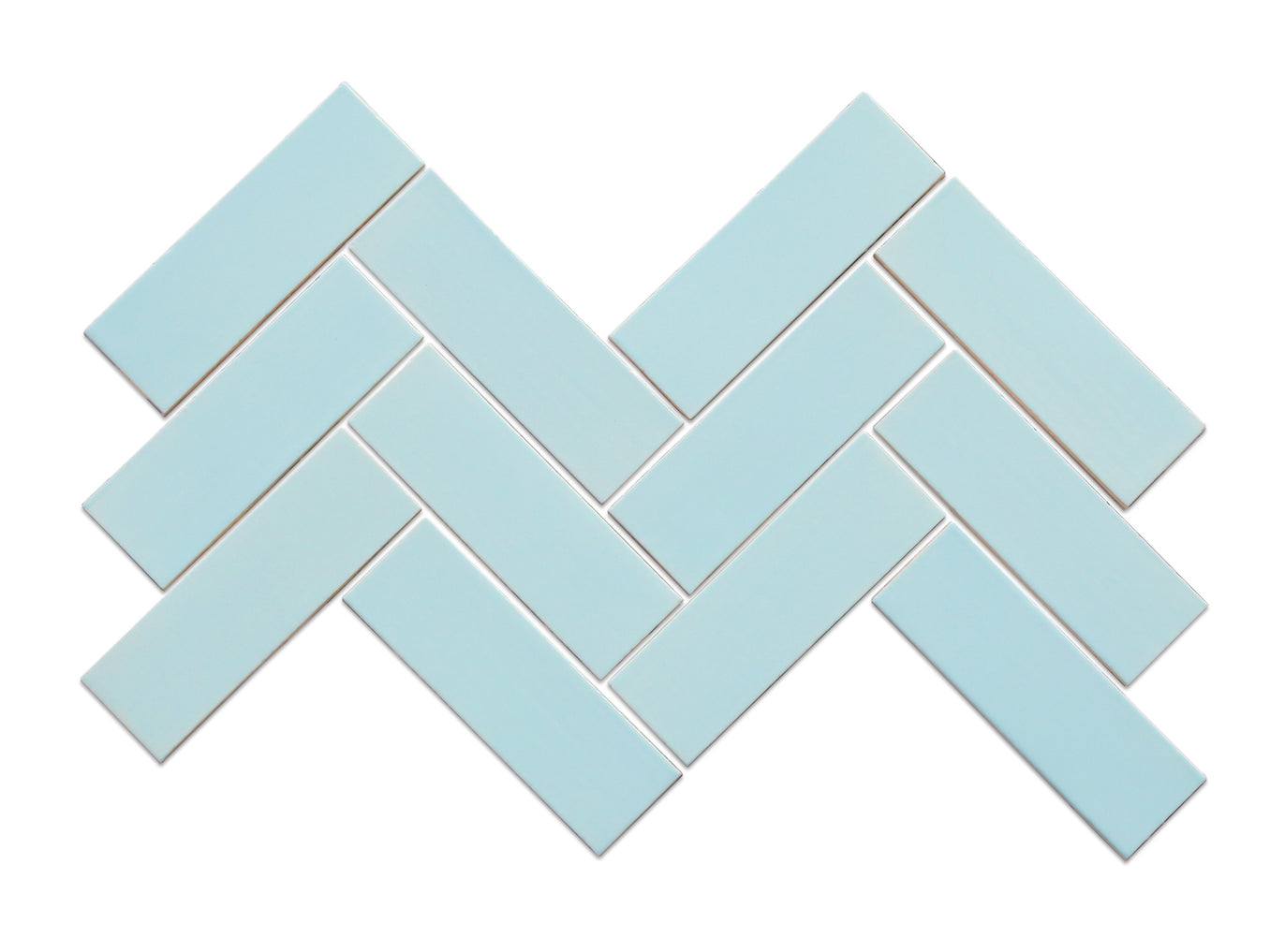 2"x6" Sheeted Herringbone Pattern - 45W My Blue Heaven