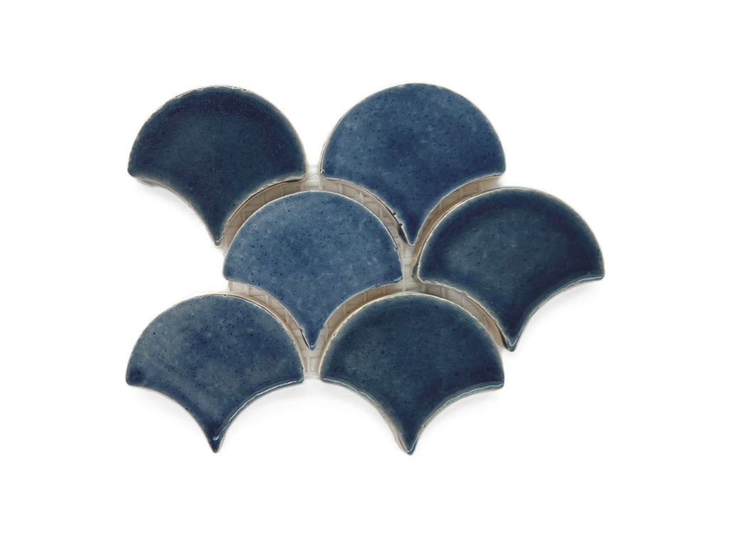 Denim Hexagon Tile  Blue Honeycomb Ceramic Tile – Mercury Mosaics
