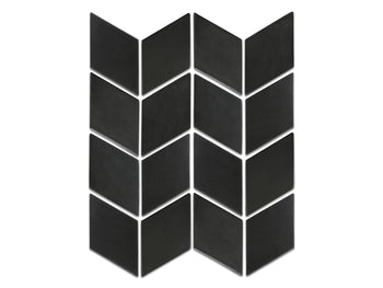Medium Chevron Diamonds - 366 Satin Black