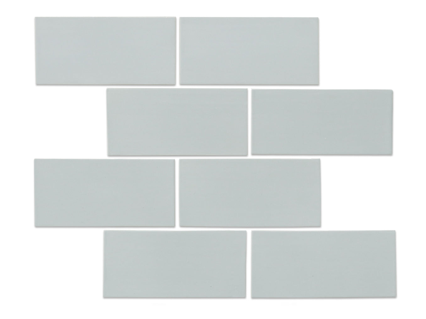 3"x6" Subway Tile - 60 Silver Lining