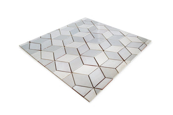 26"x26" Stove Splash - Medium Diamond - Silver Blend