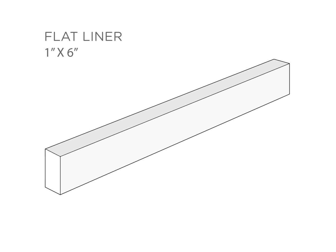 1"x6" Flat Liner